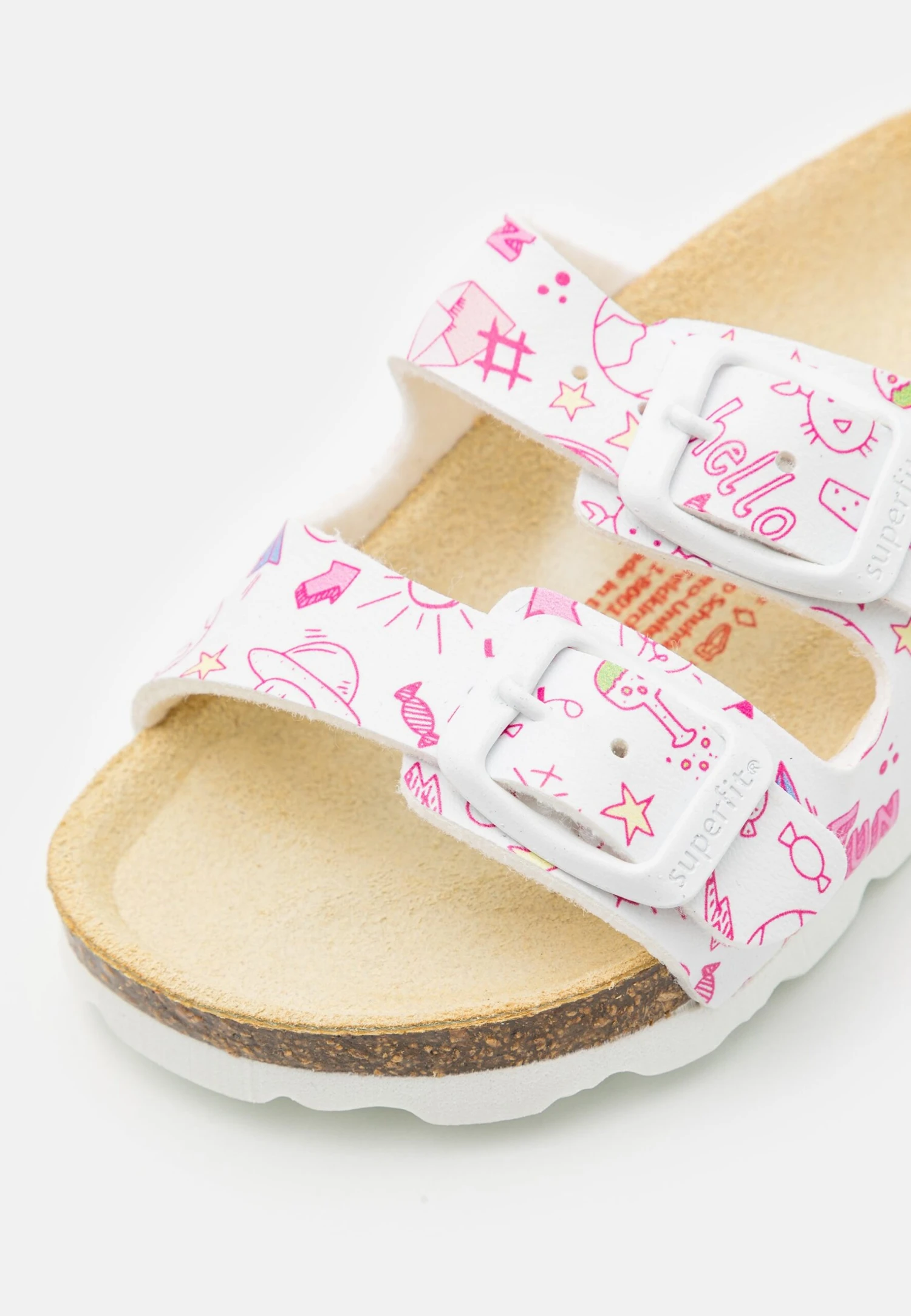 Superfit Fussbettpantoffel - Pantoffels - Weiß/Mehrfarbig 8 Superfit Fussbettpantoffel - Pantoffels - Weiß/Mehrfarbig - Afbeelding 6