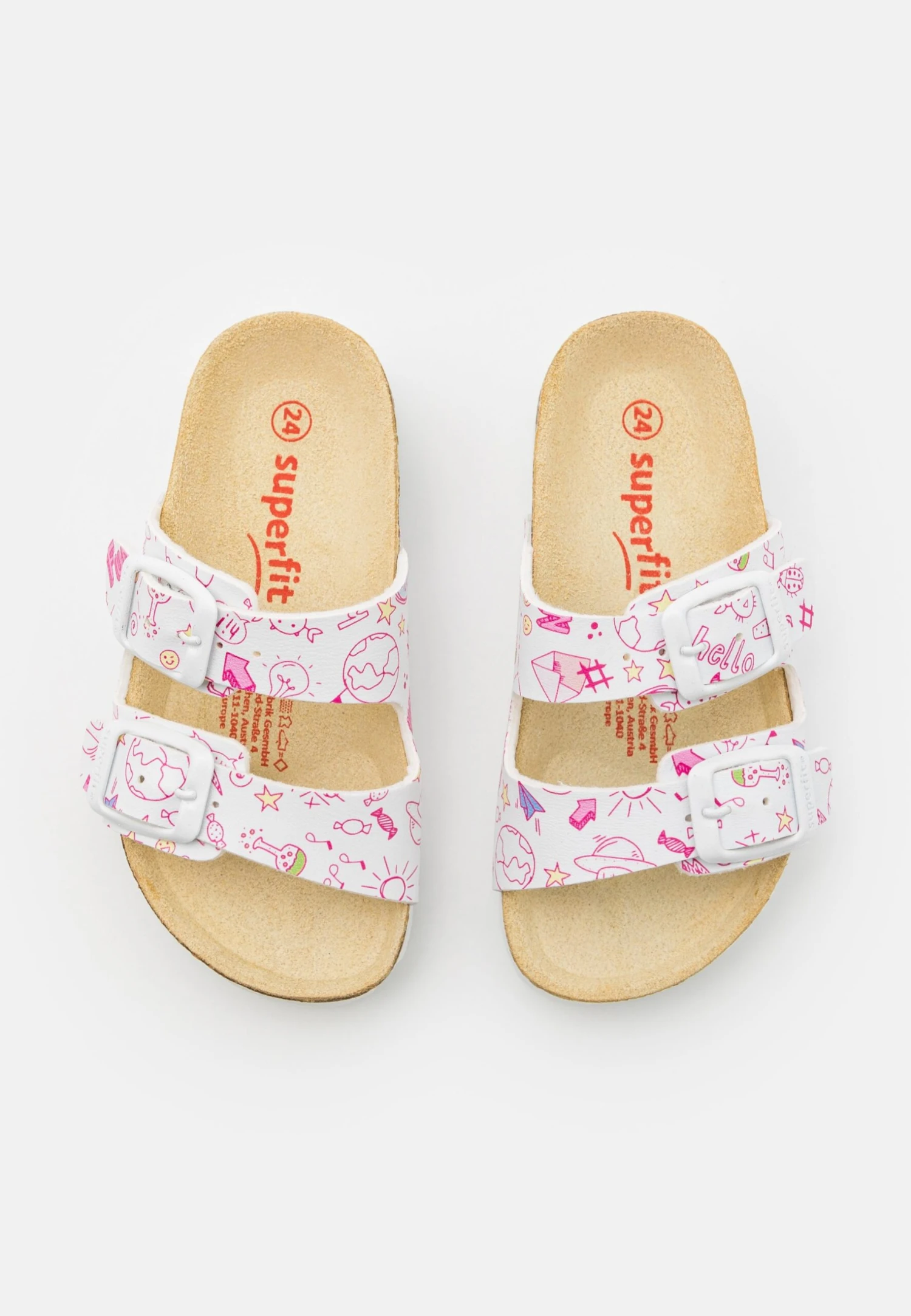 Superfit Fussbettpantoffel - Pantoffels - Weiß/Mehrfarbig 6 Superfit Fussbettpantoffel - Pantoffels - Weiß/Mehrfarbig - Afbeelding 4