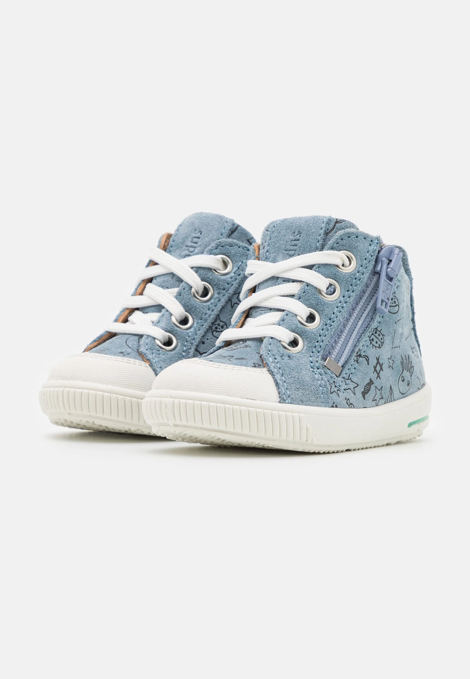 Superfit Moppy - Sneakers Hoog - Blau/Weiss 4 Superfit Moppy - Sneakers Hoog - Blau/Weiss - Afbeelding 2